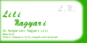 lili magyari business card